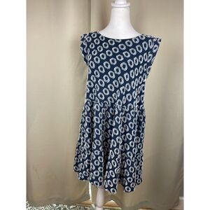 Maeve by Anthropologie Navy Circle Print Dress – Size Small